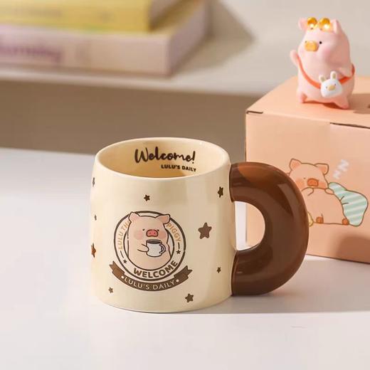 4楼Eubelle欧蓓 川岛屋&LuLu猪联名 马克杯陶瓷杯550ml 活动价：58元 商品图1