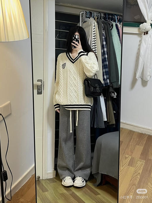 学院风麻花毛衣 商品图4