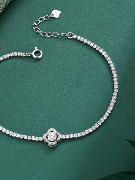 子佩集【许愿四叶】S925银手链【SL070548】时尚四叶草锆石2509 商品图2