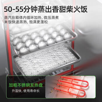 圣托（Shentop）蒸饭柜商用 酒店餐饮设备电蒸箱蒸包馒头炉食堂 全自动标准12盘定时款 STZ-N12 商品图3