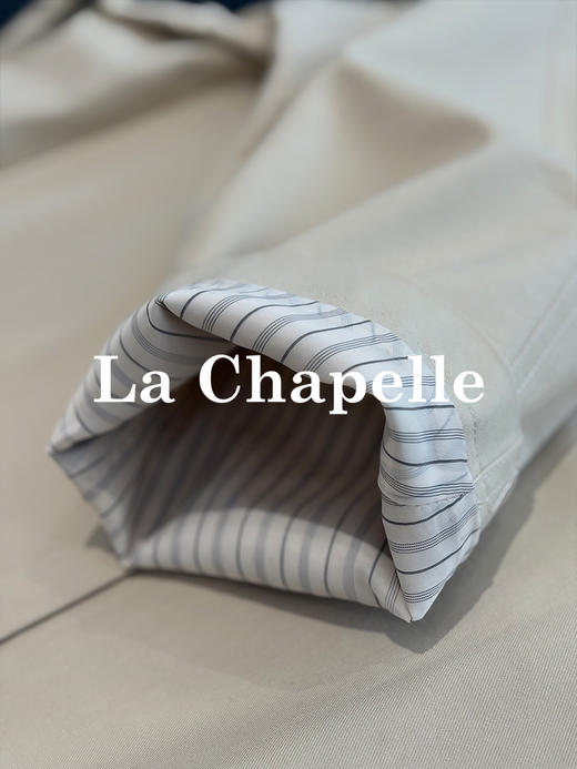 拉夏贝尔/La Chapelle极简高级翻领风衣早秋韩版休闲宽松廓形大衣中长款 商品图4