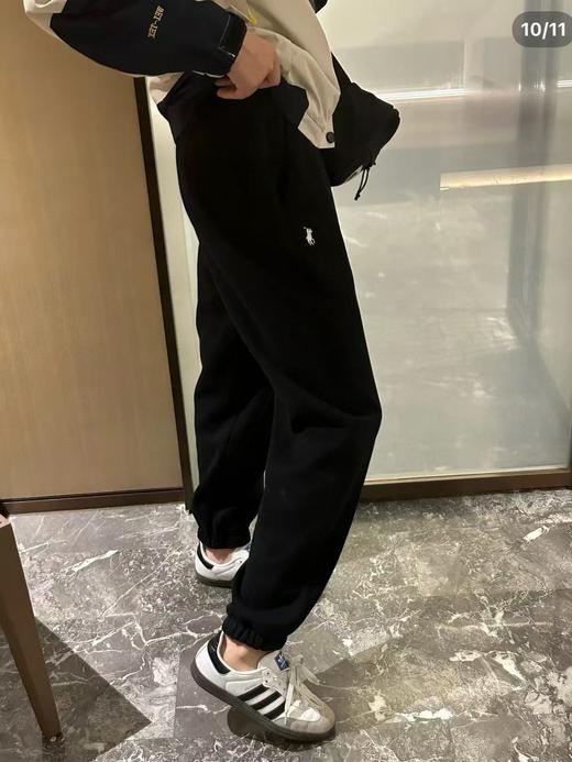 付款减库存，零下30度无压力！羊羔毛！超厚款！ RL拉夫 2色男女同款小马刺绣束脚休闲加绒卫裤长裤 商品图6