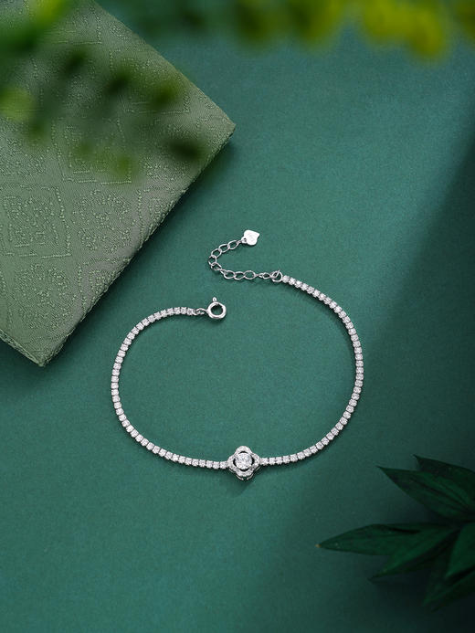 子佩集【许愿四叶】S925银手链【SL070548】时尚四叶草锆石2509 商品图1