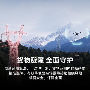 大疆DJI 大型载重无人机 FlyCart100旗舰 80公斤【含FC100+电池*2+降落伞+遥控器+旗舰吊运系统+充电站】 商品图4