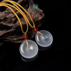 宝石光平安扣约26mm吊坠