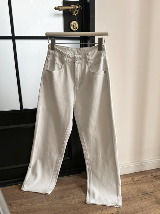 宋茜同款四面弹九分直筒牛仔裤100 商品图8