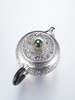 子佩集【花开福来】S999银摆件【ZJ037】茶具格桑花嵌金小茶壶2509 商品缩略图9