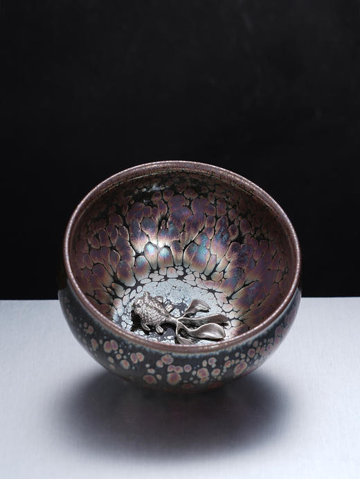 子佩集【吉庆有余】S990银摆件【YSYCJ003】茶具品茗杯原创作品茶杯紫金鱼2509 商品图3