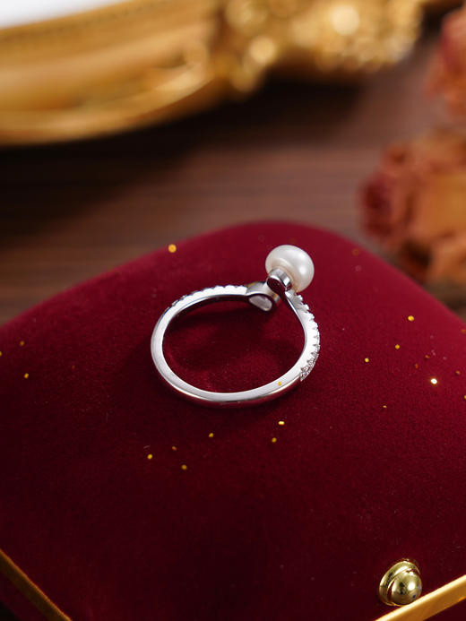 子佩集【芳巧】S925银珍珠戒指【JL071190】珍珠水滴锆石2509 商品图7