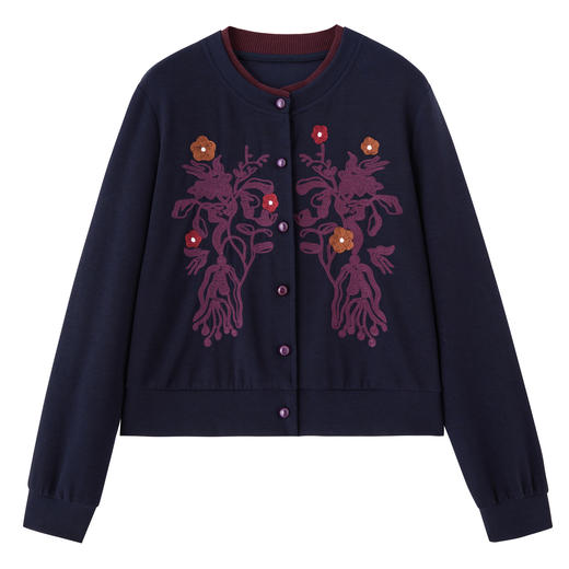 WZNHMEIQIN57092025年秋季新款时尚刺绣短款外套女 商品图4