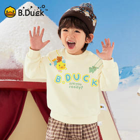 【抗菌加绒】B.Duck小黄鸭童装冬季圆领卫衣90-130 BF5631061