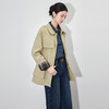 「高货wl」全新升级【铂金会员385/天猫519/差价134】(01234)洛诗琳轻奢收腰通勤风衣2025秋季气质格纹拼接中长款外套 商品缩略图0