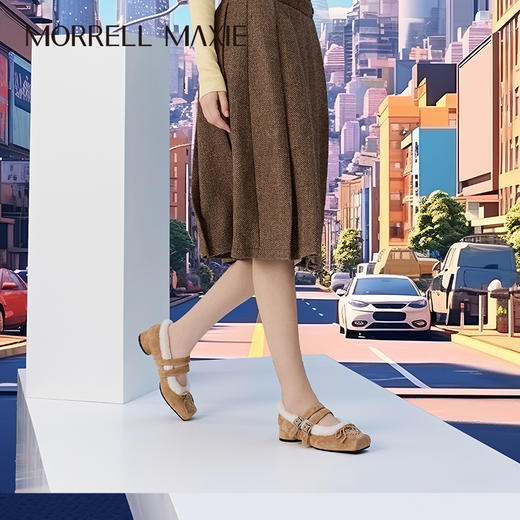 BF楼MM25年秋冬新品毛毛鞋货号MW253043YL吊牌价1499活动价1274 商品图0