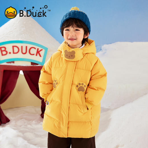 【三防】B.Duck小黄鸭童装冬季中长款羽绒90-140 BF5616053 商品图0