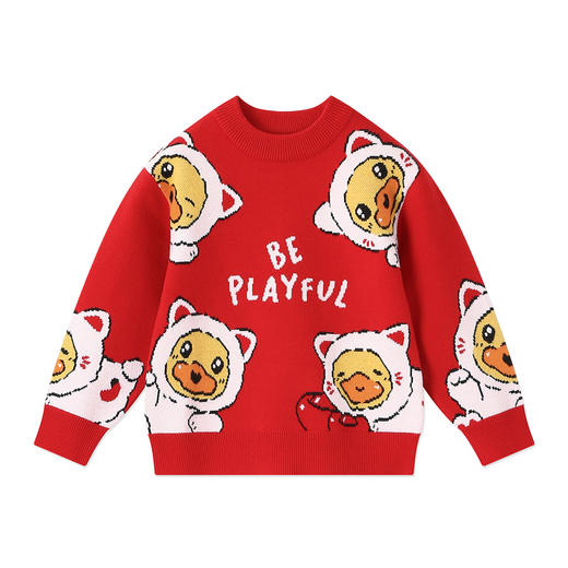 B.Duck小黄鸭童装冬季套头针织衫105-150 BF5612007 商品图3