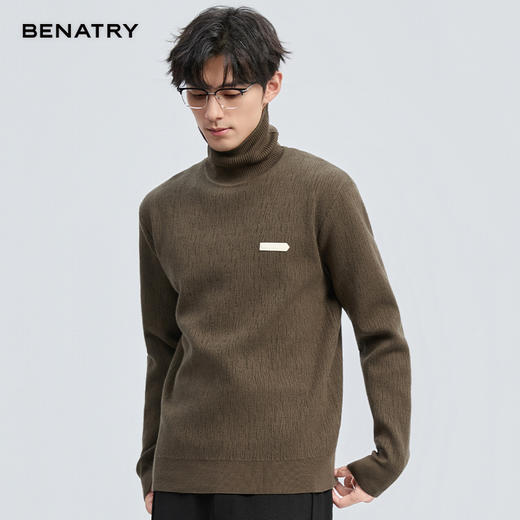 贝纳川肌理感高领毛衣ECT416002 商品图10