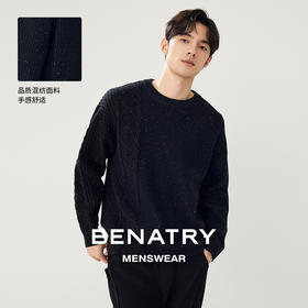 贝纳川秋季圆领毛衣ECT316002