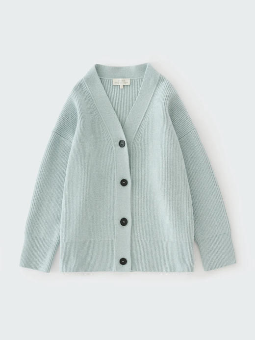 Studio Nicholson 25AW 雾灰蓝WHITT美丽诺羊毛廓形开衫 商品图6