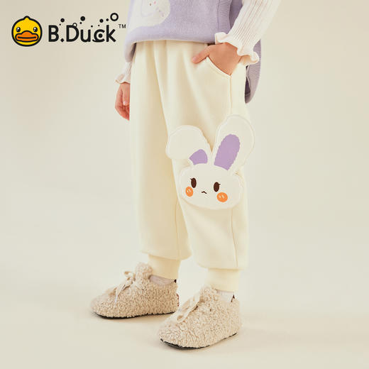 【抗菌加绒】B.Duck小黄鸭童装冬季针织长裤90-130 BF5673001 商品图1
