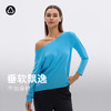 TITIKA船领长袖宽松T恤秋季落肩女款不规则运动休闲上衣11220 商品缩略图0