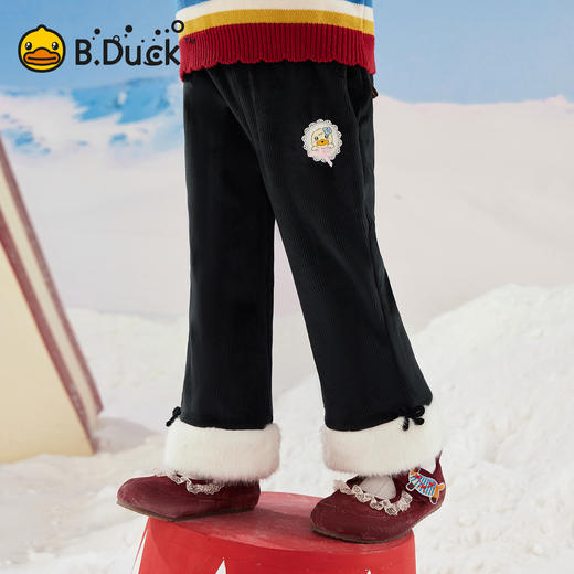 【加绒】B.Duck小黄鸭童装冬季休闲长裤90-130 FF5672070 商品图0