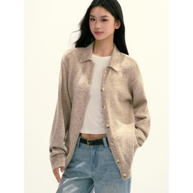 Ariseism 美式复古设计感宽松毛衣外套女秋季新款上衣