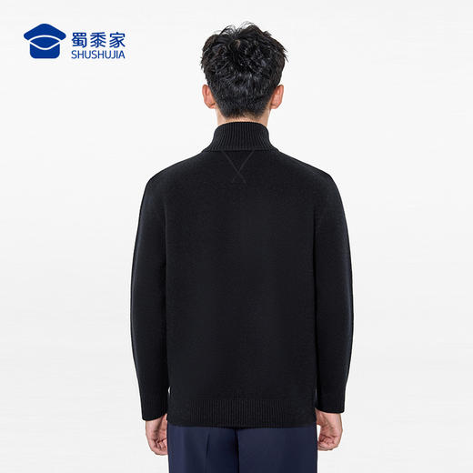 【实付满399送保温杯】【重磅粗针绵羊毛保暖立领毛衣】半拉链休闲毛衣毛衫通勤打底长袖上衣MT503 商品图8