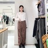 2楼素然粗条灯芯绒直筒裤1850 商品缩略图0