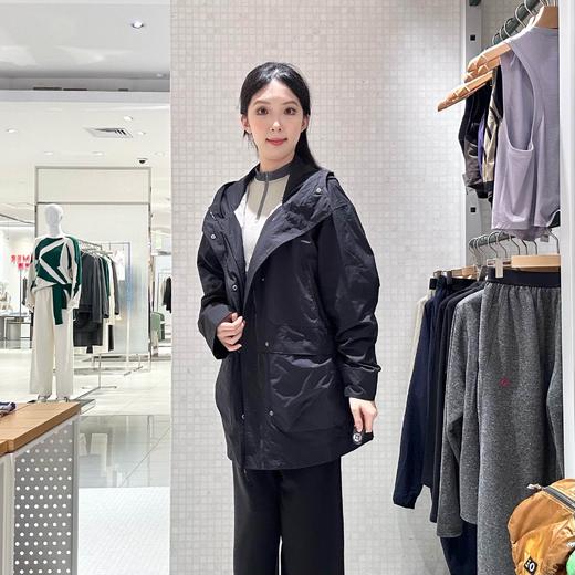 2楼素然防泼水梭织格子带帽外套2650 商品图1