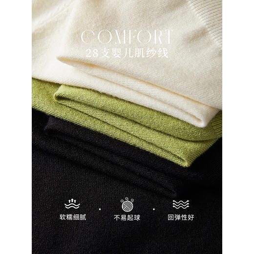 【专属特价】熙世界简约通勤短款针织上衣女2025秋季新款外搭显瘦圆领开衫外套 商品图3