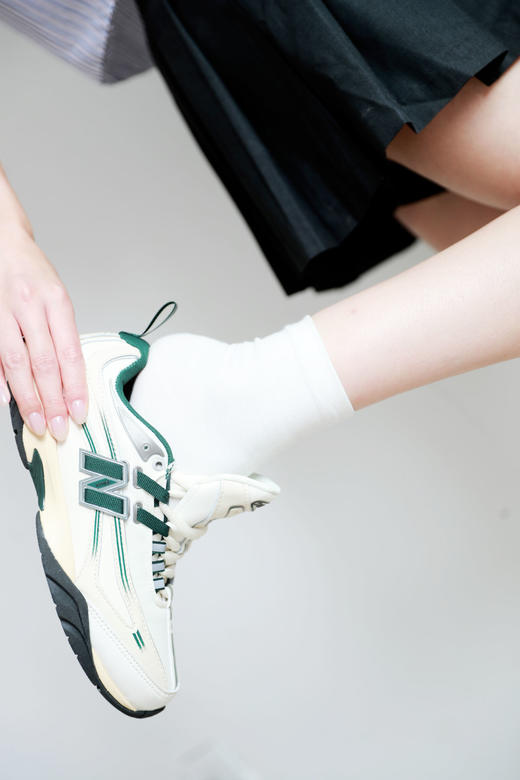 复古联名慢跑鞋，清柠绿+明黄+金属银。山系户外缓震跑鞋C100768 商品图8