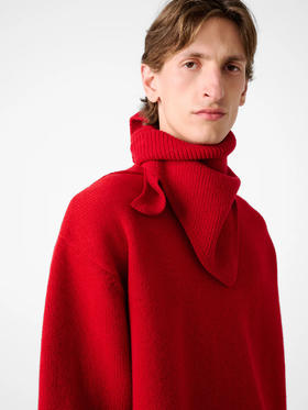 Studio Nicholson 25AW 绯红色/雾灰蓝PYTHAGORAS三角巾