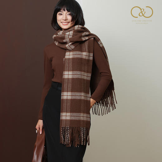 2025重磅 C&C明星款围巾  C&C轻奢款羊毛/羊羔绒系列围巾/双面羊毛系列    重工三打工艺  超软儒手感 商品图2