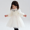 笛莎Deesha 2025冬季女童优雅气质小香风网纱拼接连衣裙 商品缩略图1