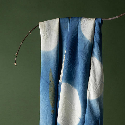 【林栖设计小店】【植物染】桑蚕丝方巾非遗手工草木染2026春季新款领巾女G2953248 商品图1