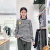 2楼素然A0253TS07磨毛图案圆领长袖T恤795 商品缩略图0