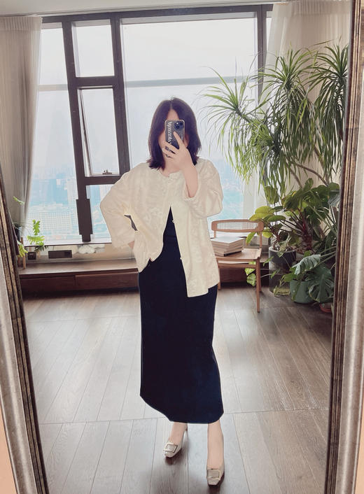 【一条搭所有】噢蜜ooomeooo羊毛混纺直筒松紧腰半身裙 商品图2