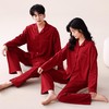 【本命年·婚礼·新婚睡衣】红色情侣睡衣秋冬纯棉长袖公主风新婚家居服秋天男女士结婚睡衣 商品缩略图0