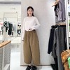 2楼素然绗棉阔腿裤1850 商品缩略图1