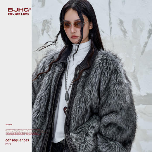 BJHG不计后果双面穿夹克棉服男女同款2025新款设计感情侣棉衣外套 商品图2