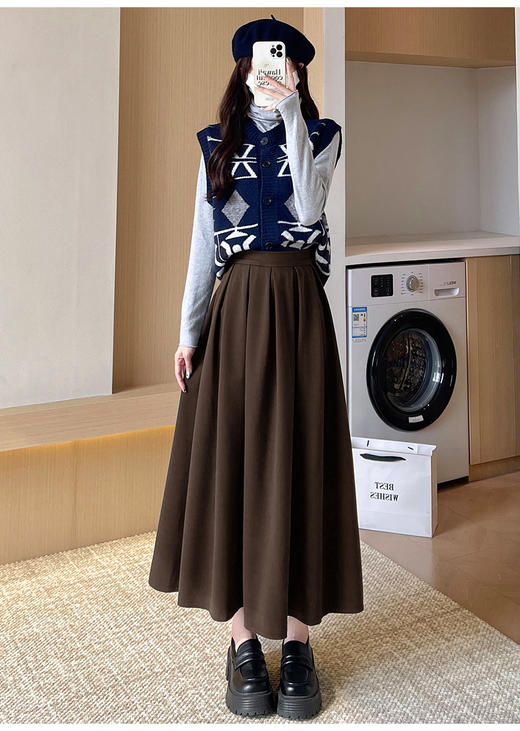 【毛呢半身裙】ME3693 商品图3