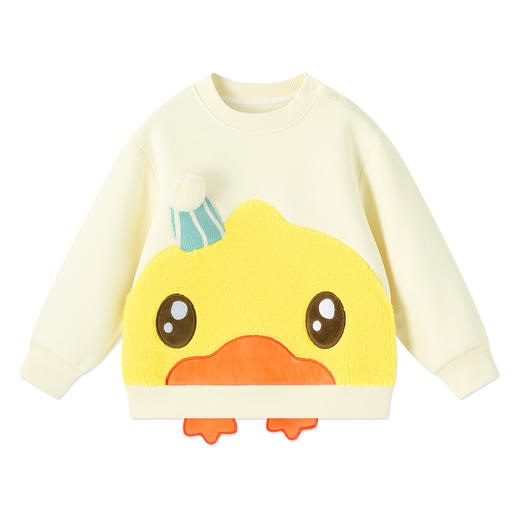 【抗菌加绒】B.Duck小黄鸭童装冬季圆领卫衣90-130 BF5631062 商品图3