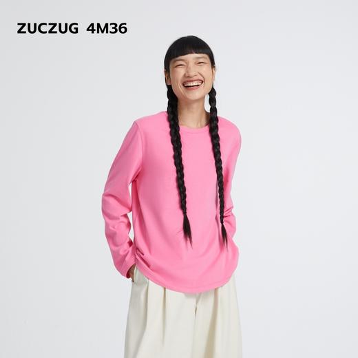 2楼素然C253TS06绒感棉针织布长袖T恤695 商品图1