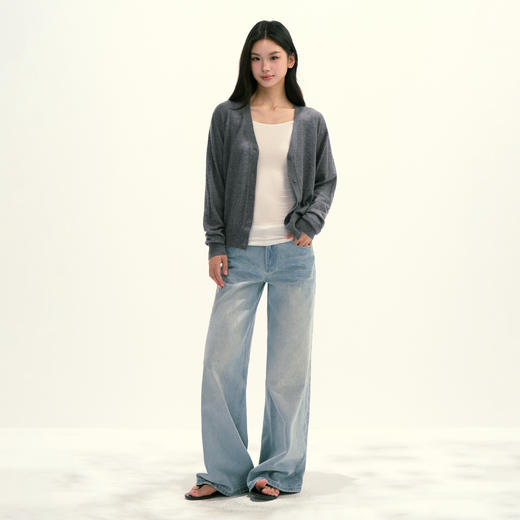 Ariseism 美式复古设计感长袖针织衫女秋季新款上衣 商品图4