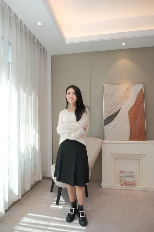 慵懒微光|简约羊绒拉毛上衣 商品图3