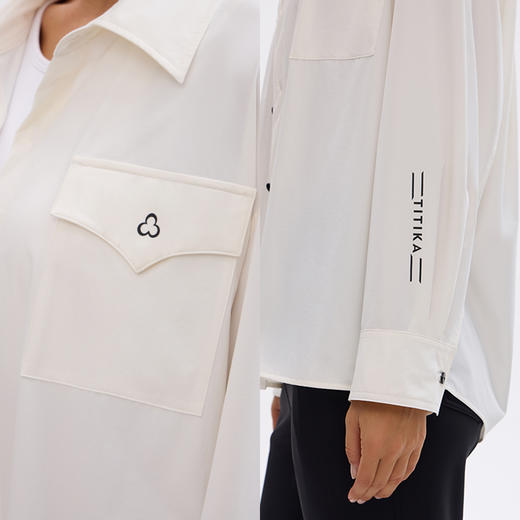 TITIKA驭风防水衬衫秋冬新款休闲衬衫女运动宽松上衣31225 商品图1