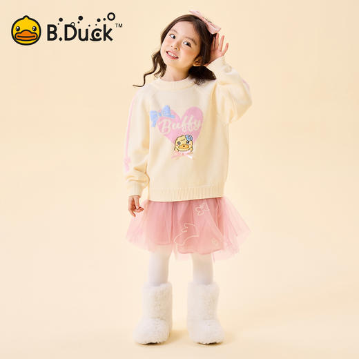 B.Duck小黄鸭童装冬季套头针织衫105-150 FF5612081 商品图0