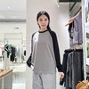 2楼素然轻量磨毛拼色长袖T恤995 商品缩略图2