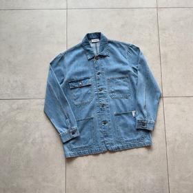 CAR***TT 卡哈T 密歇根美式工装 复古蓝水洗做旧牛仔夹克外套