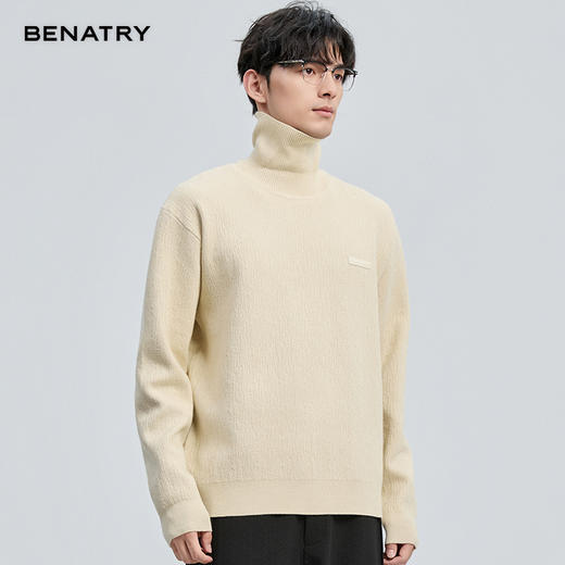 贝纳川肌理感高领毛衣ECT416002 商品图7